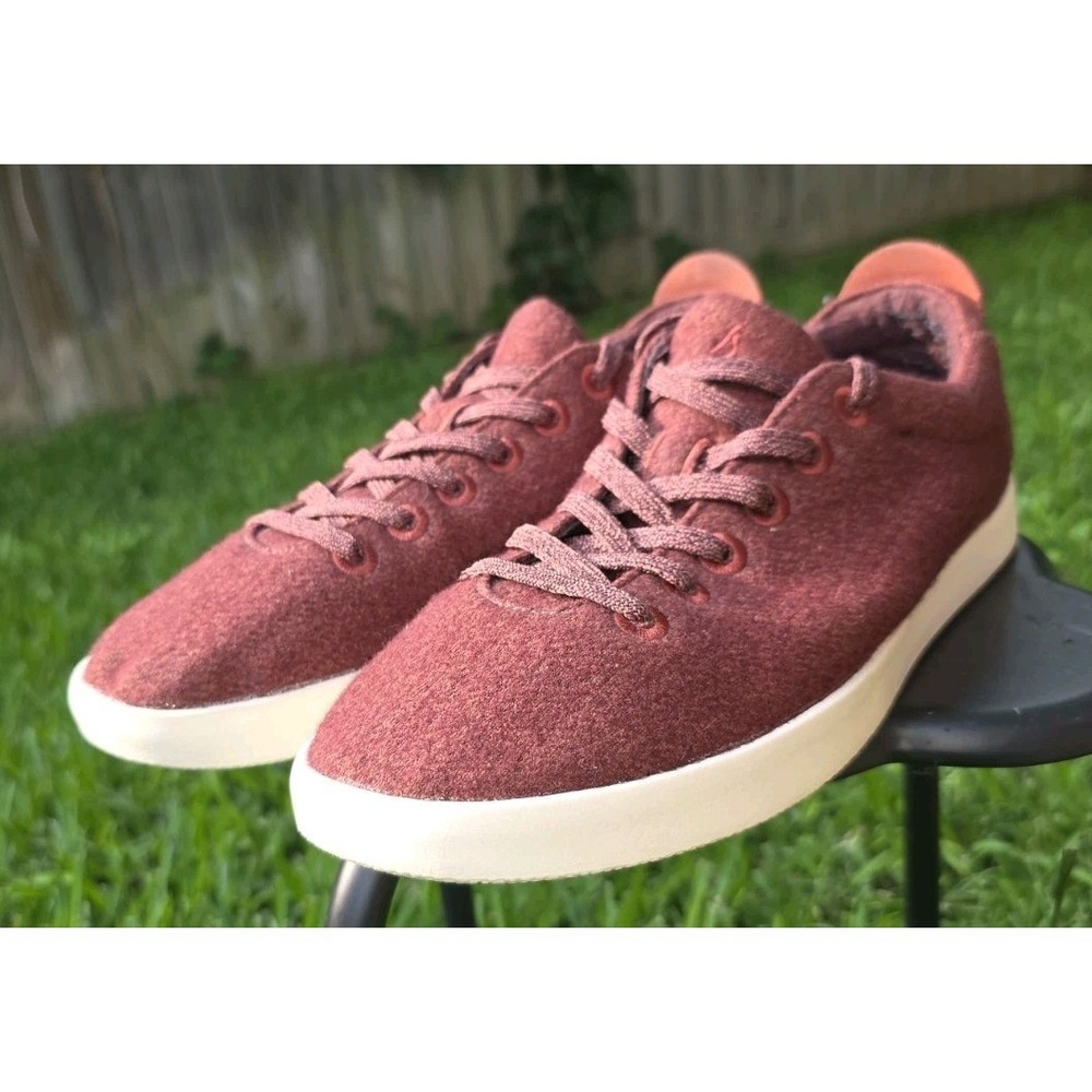 ALLBIRDS WOOL PIPER HAZY BURGUNDY SHOES LACE UP SNEAKER RED MENS SIZE 12
